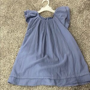 Girls polo Ralph lauren Blue Flutter Sleeve Dress. Size 4/4t.